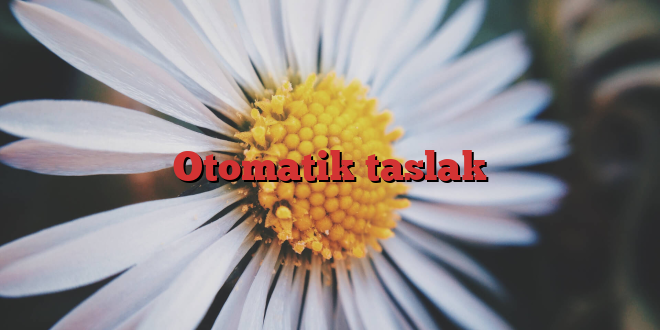 Otomatik taslak